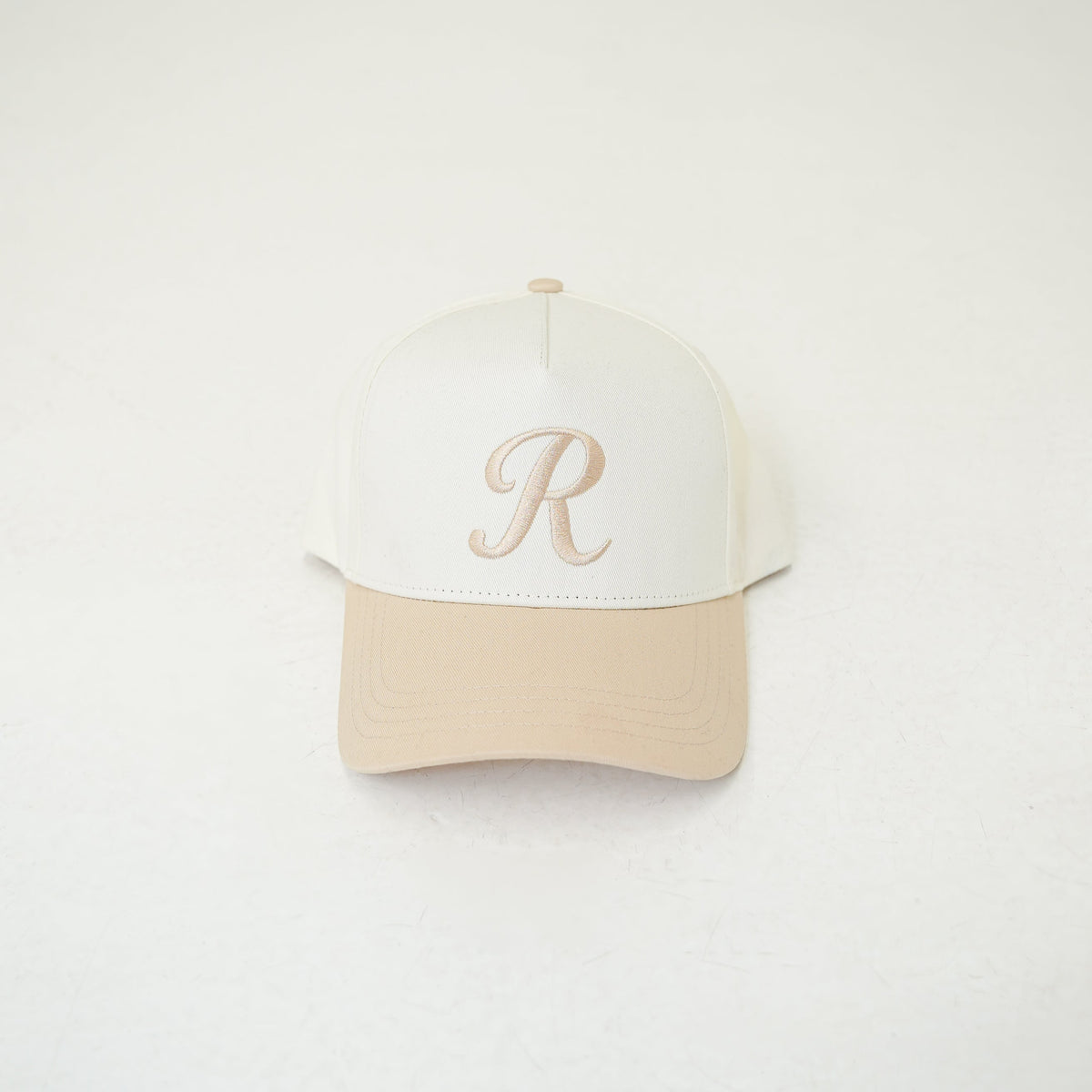 Beige & White Cap