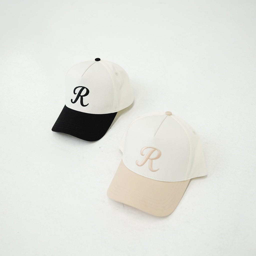 Beige & White Cap